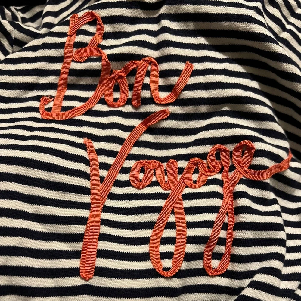 Retro Charter Club Striped Bon Voyage Petite Top NWT NEW Deadstock Nautical